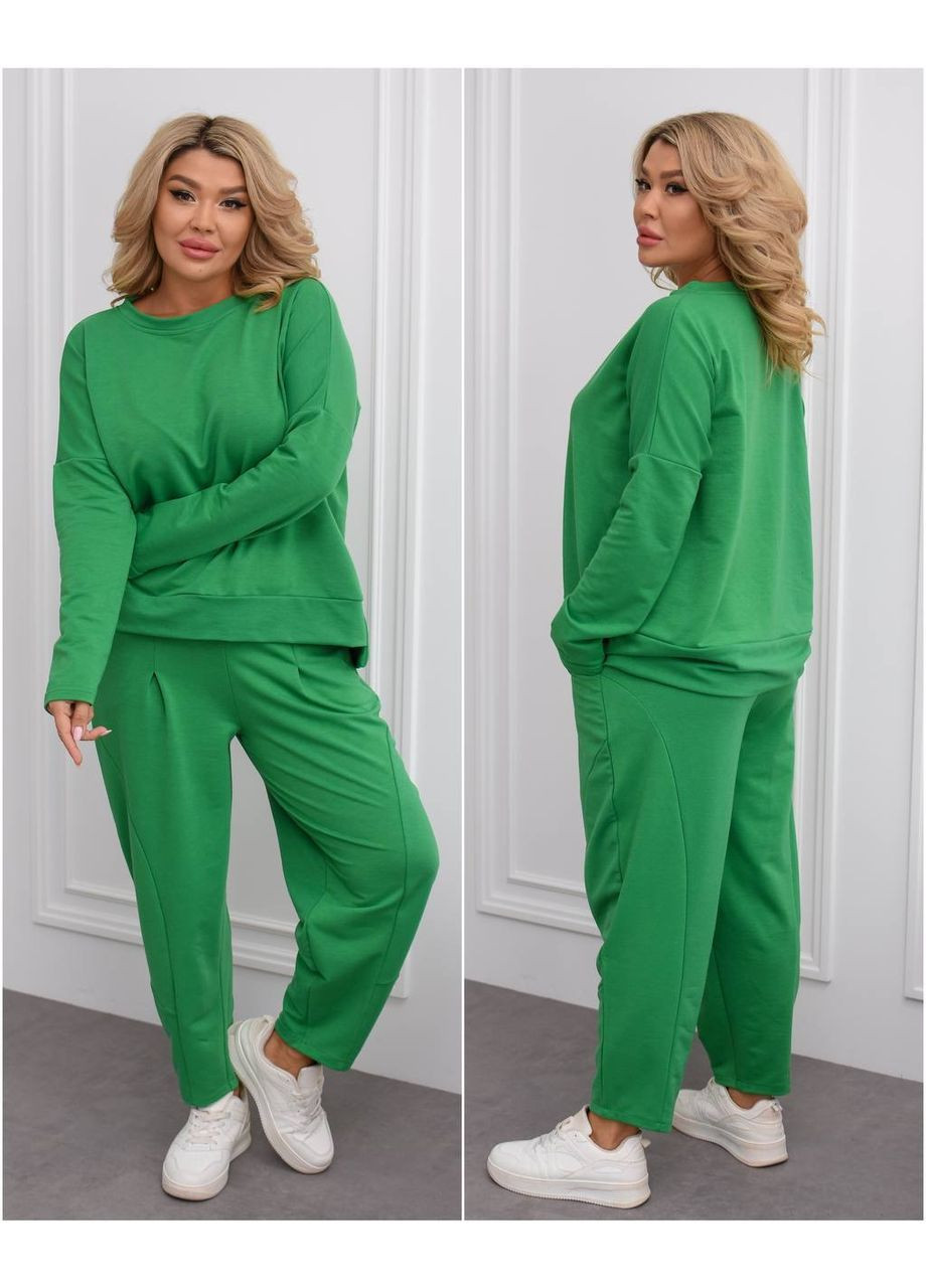 Жіночий костюм двійка з двонитки No Brand (364959132)