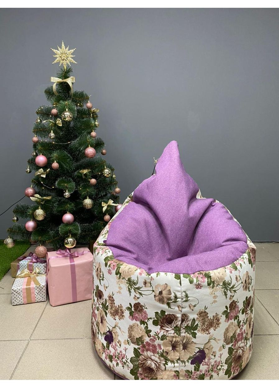 Кресло - мешок Капелька 120х80 Квинс 10783+Mg Katania 2 SkyPuff (361258831)