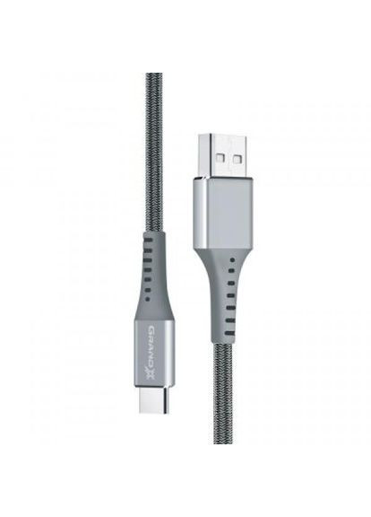 Дата кабель USB 2.0 AM to TypeC 1.2m Grey (FC-12G) Grand-X usb 2.0 am to type-c 1.2m grey (268146289)