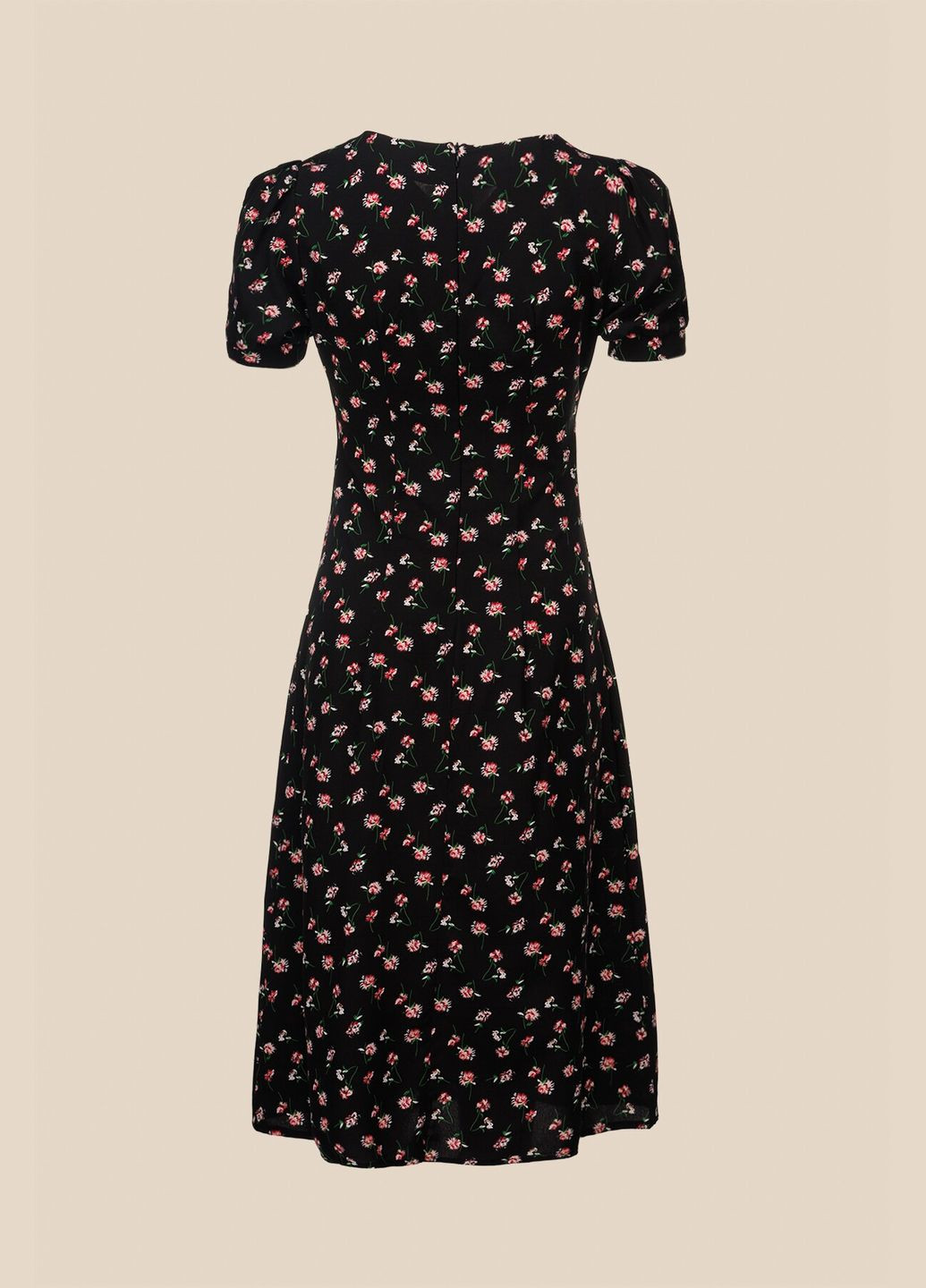 Черное платье с узором женское wtc02319 черный shop (2000990655431) LAWA