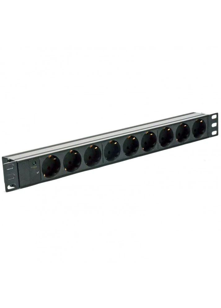 Фільтр мережевий 220В, 9 розеток, 19", 1U, 10А, чорний, Kingda (397881688)