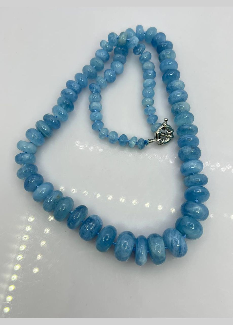 Бусы аквамарин 46 см No Brand (305836861)