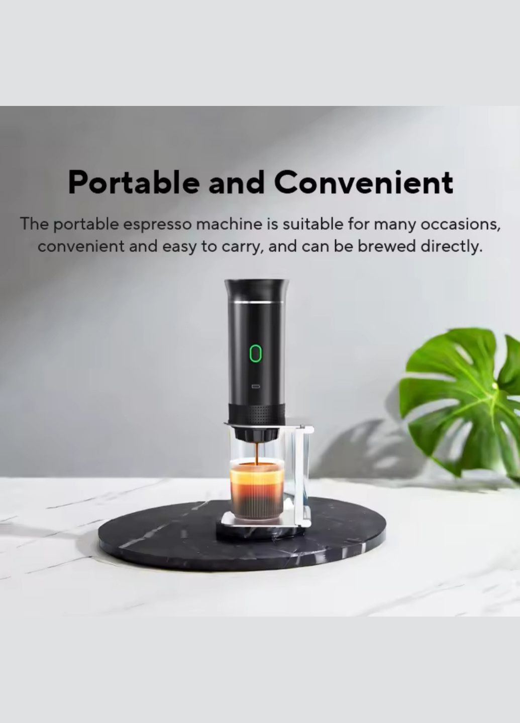 Портативна USB-кавоварка 3-в-1 для еспресо, капсул і меленої кави — компактна, бездротова, з підігрівом No Brand (348334873)