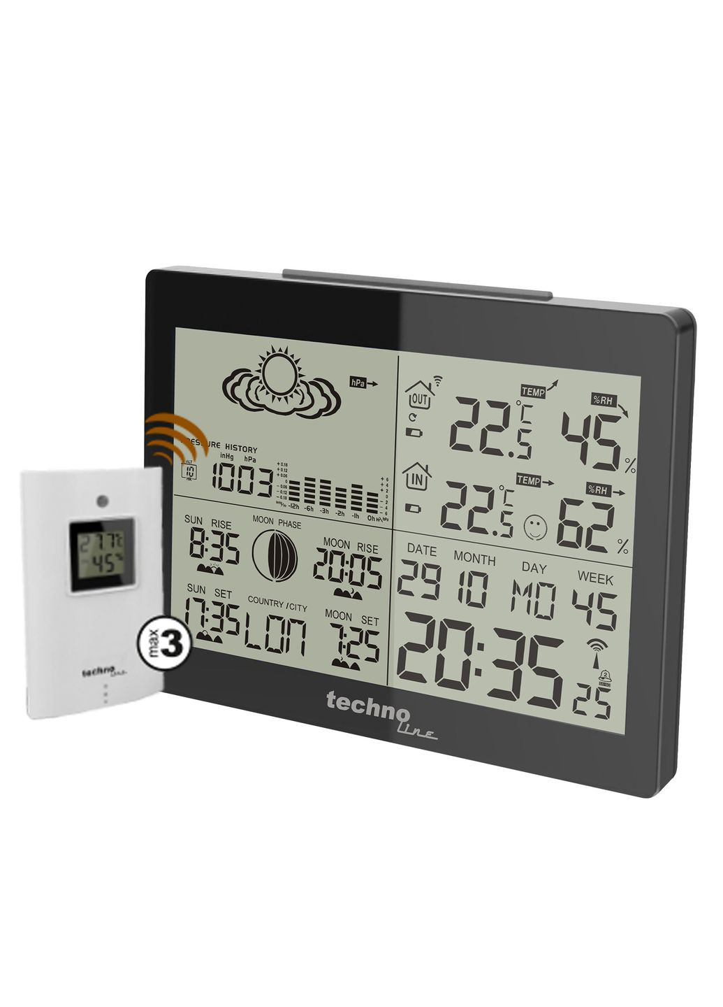 Метеостанція WS6760 Black (WS6760) Technoline (315341969)