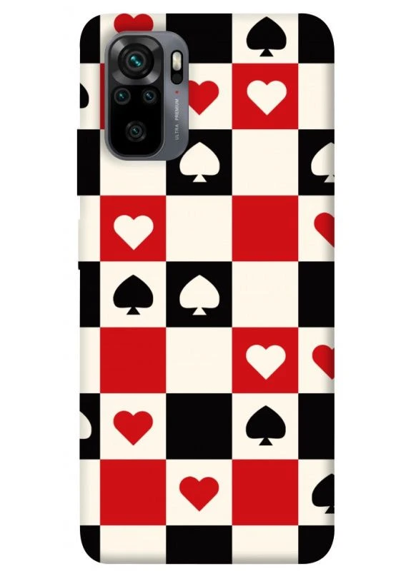 Чохол з принтом для Xiaomi Redmi Note 10, Note 10s для Сяомі, ксіомі редмі ноте 10, ноте 10с Card Grid No Brand (338608567)