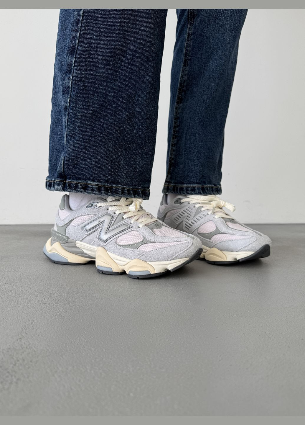 Кросівки жіночі і чоловічі New Balance 9060 grey | Нью Беланс 9060 сірі No Brand сірі демісезони (316231432)