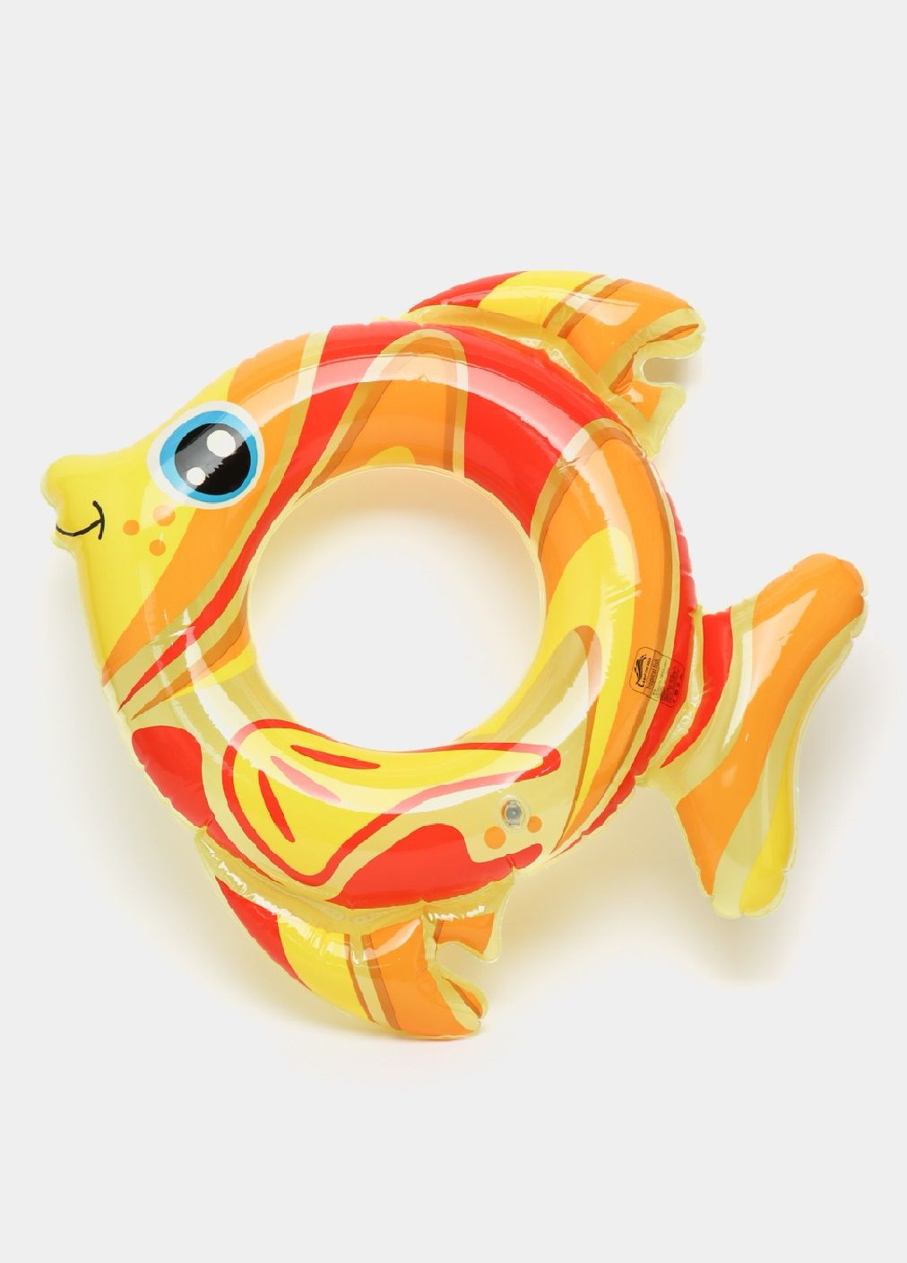 Детский надувной круг рыбка с максимальной нагрузкой 30 кг для плавания в бассейне на пляже 70 см (480470-Prob) Золотистый Unbranded (336144010)