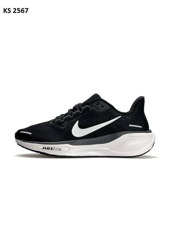 Білі кросівки чоловічі nike pegasus 41 black white найк аір пегасус білі демісезон No Brand