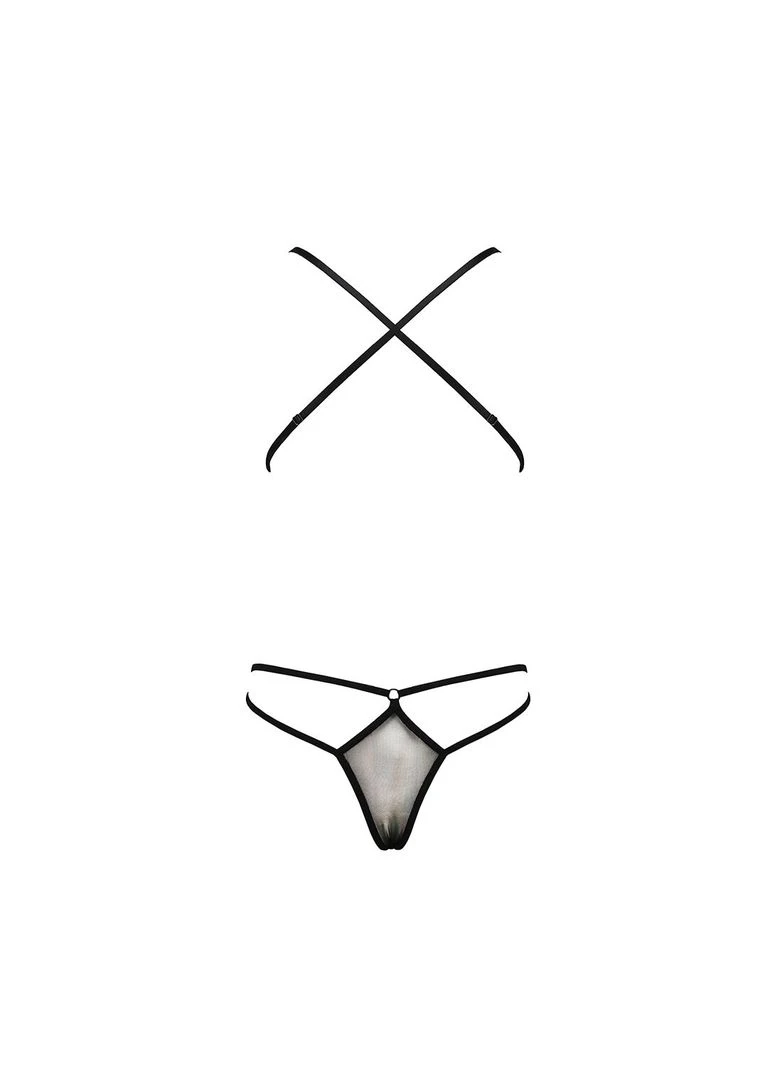 Боді монокіні із декольте ERZA BODY Passion чорний