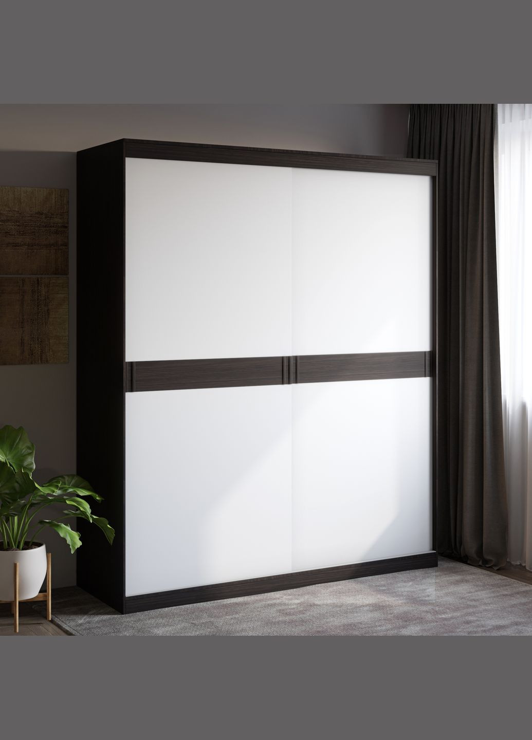 Шкаф-купе Соната 1800 двухдверный 180х60х217 (EVR-2397) Еверест (324066406)