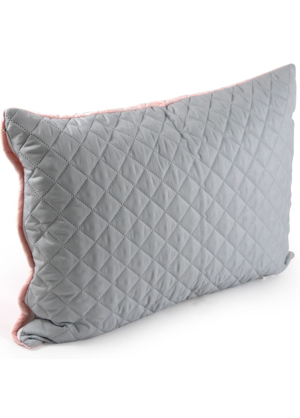 Чохол на подушку 50х70 VeLour Pink and Grey ромб Руно 382.55_Pink and Grey ромб (325486631)