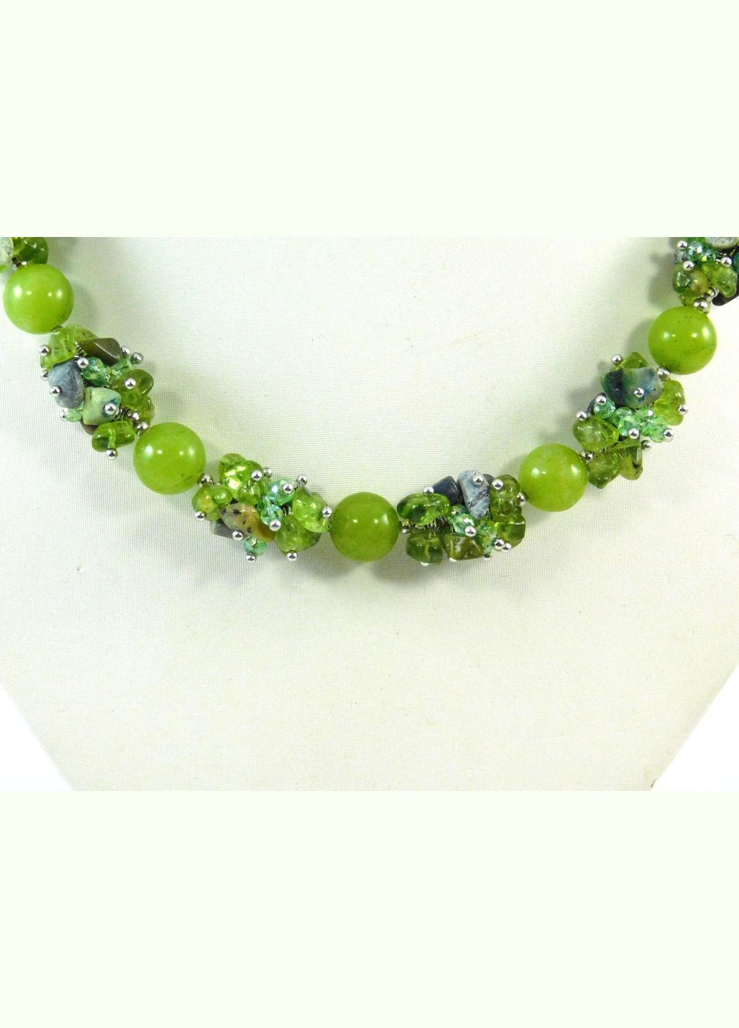 Эксклюзивное ожерелье "Ламинария" жадеит Fursa fashion (322315940)