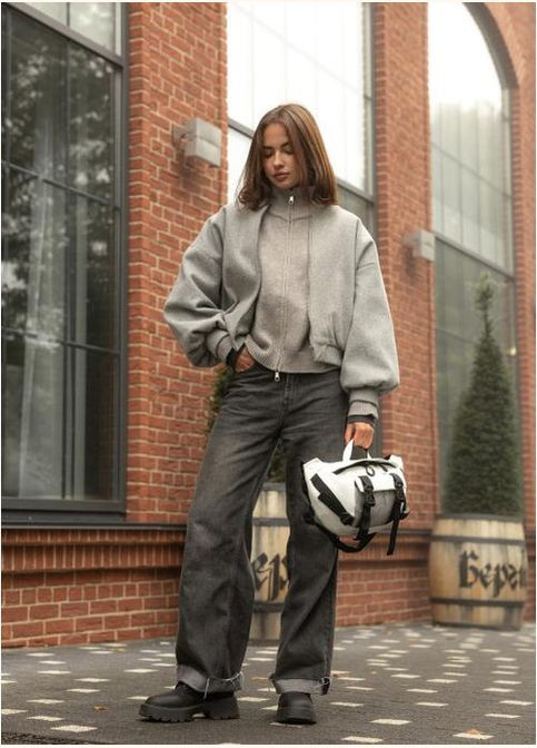 Спортивная сумка на пояс через плечо женская из экокожи большая Белый 35055 Sambag (335007990)