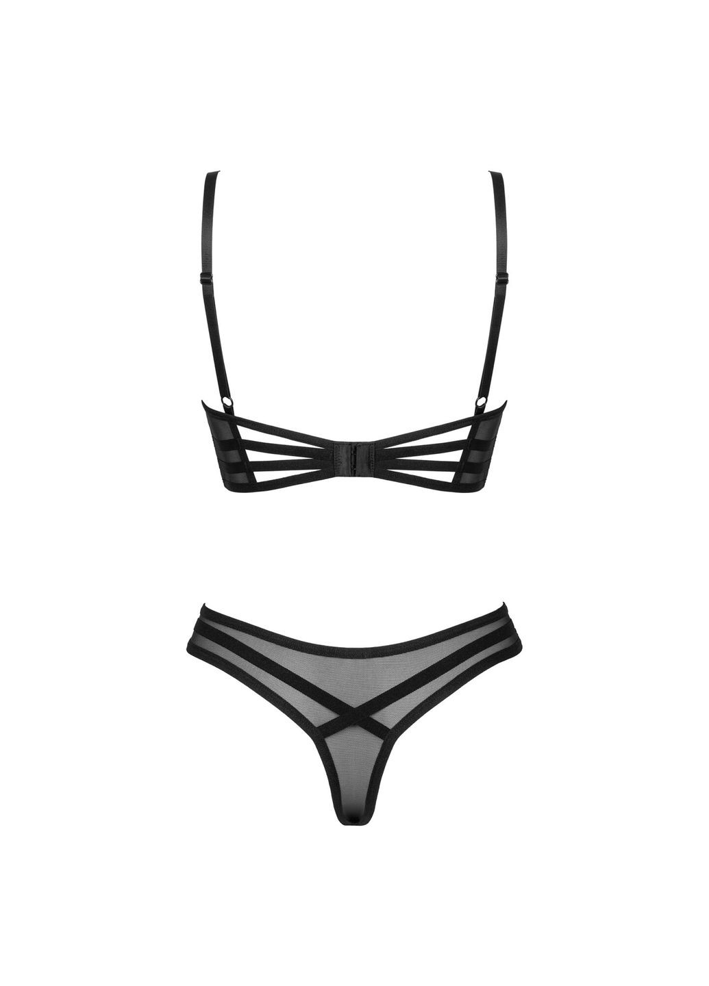 Черный демисезонный комплект roxelia 2-pcs set xl/2xl Obsessive