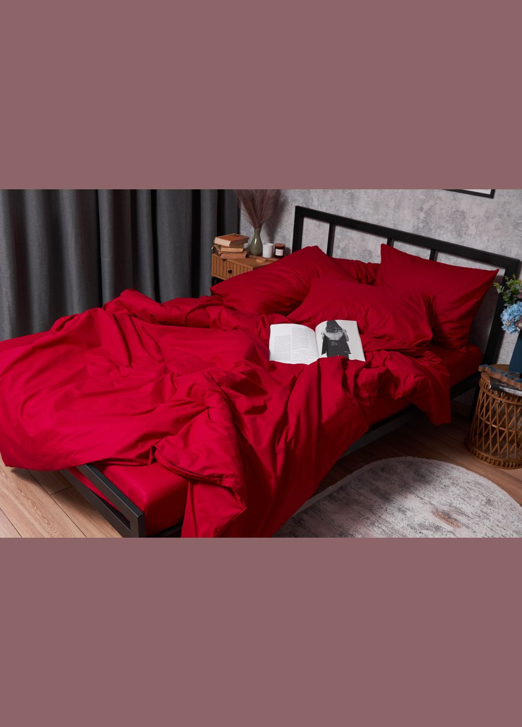 Комплект постельного белья Бязь Gold Люкс «Cherry Red» Детский 110х140 наволочки 2х40х40 (MS-830000112) Moon&Star CherryRed (293173199)