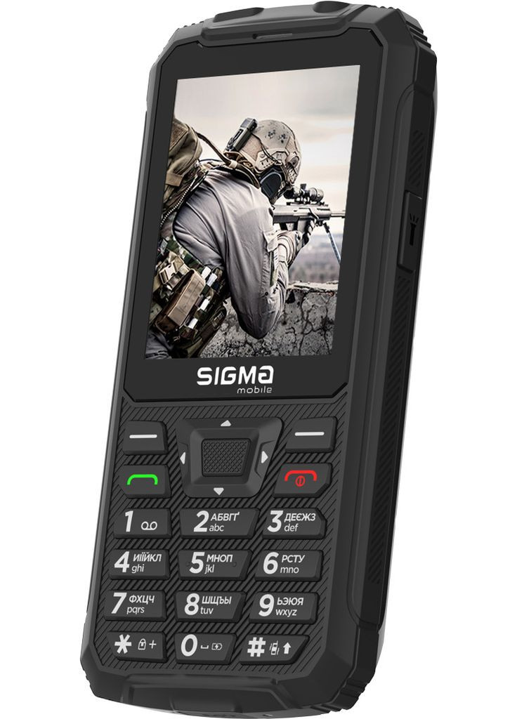 Мобильный телефон Black (4827798122419) Sigma mobile X-treme PR68 Type-C (319534647)