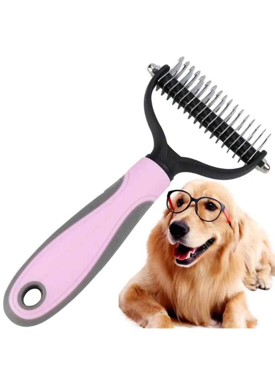Щетка для вычесывания котов и собак колтунорез PET grooming tool (282940920)