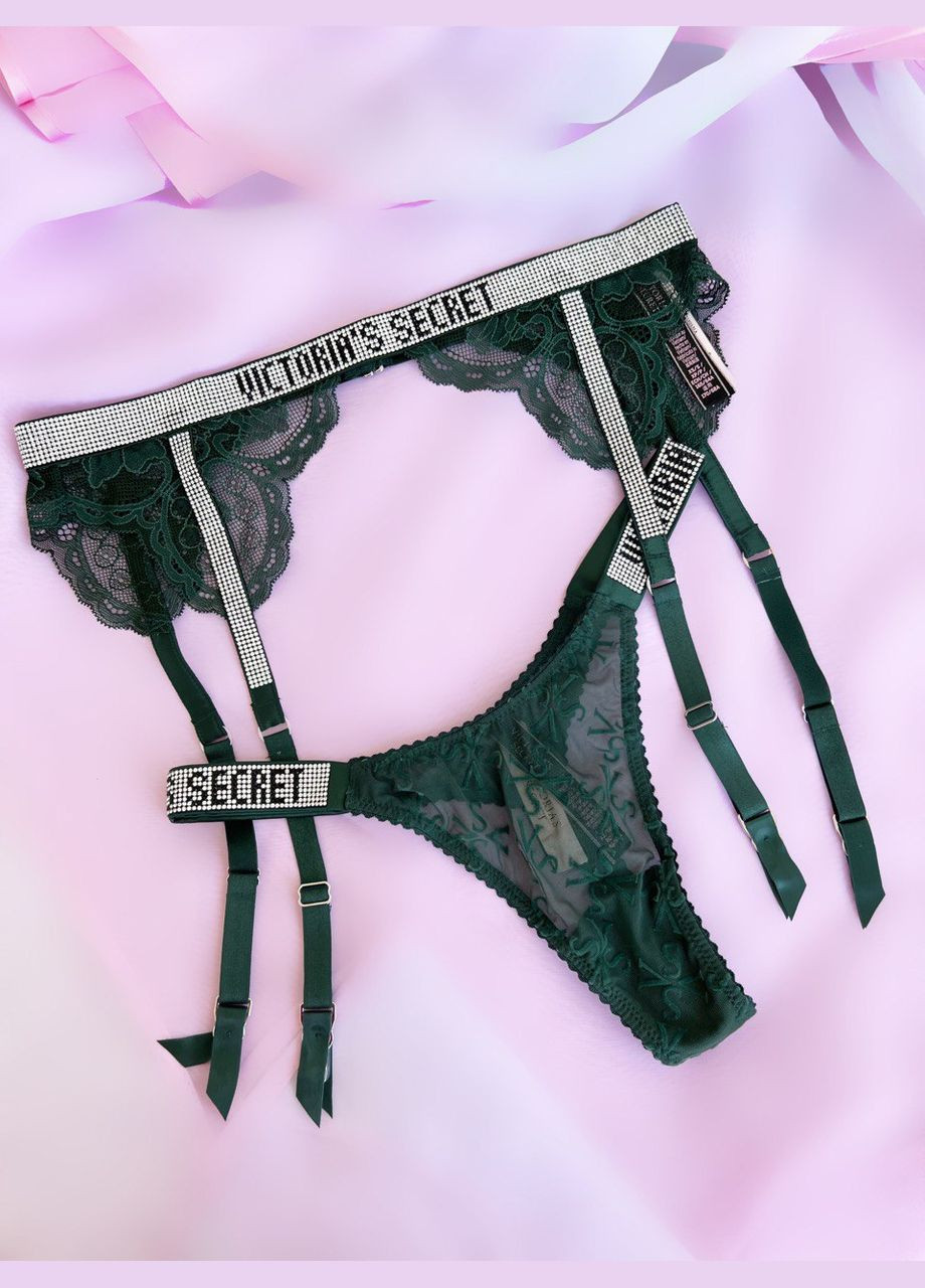Пояс со стразами зеленый Victoria's Secret (332201263)