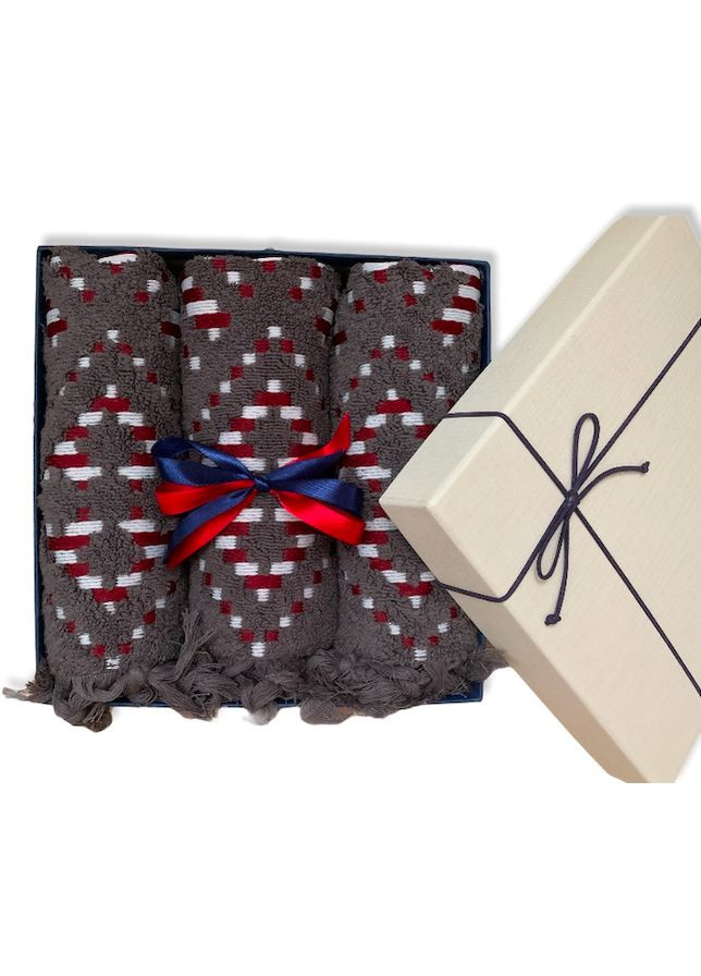 Sikel подарунковий набір жакардових рушників туреччина graphite темно-сірий виробництво -