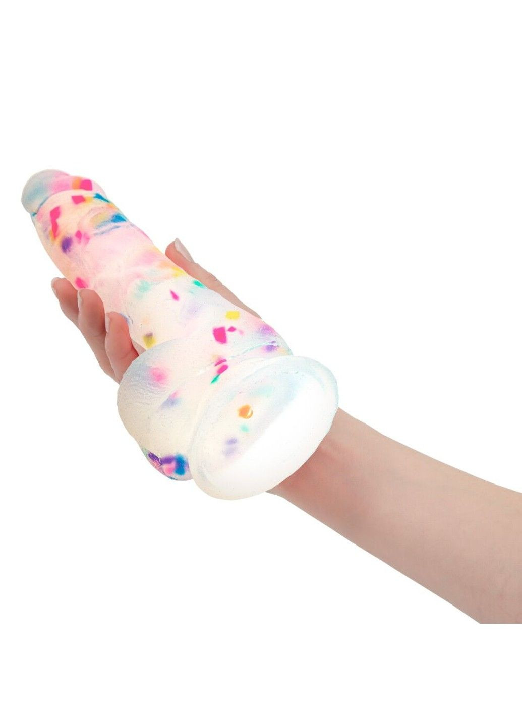 Фаллоимитатор из конфетти PARTY MARTY 7.5 FROST & CONFETTI 19 см силикон искусственный член для удовольствия ADDICTION (298349384)