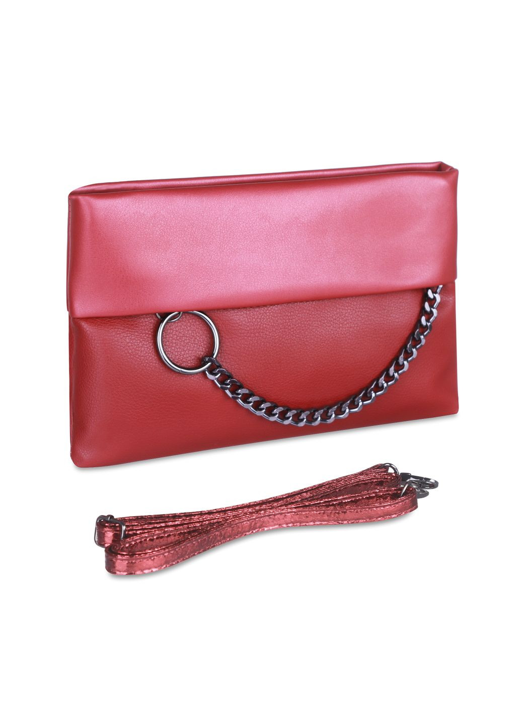 Двокольорова сумка клатч бордо Sincera Клатч (339103764)