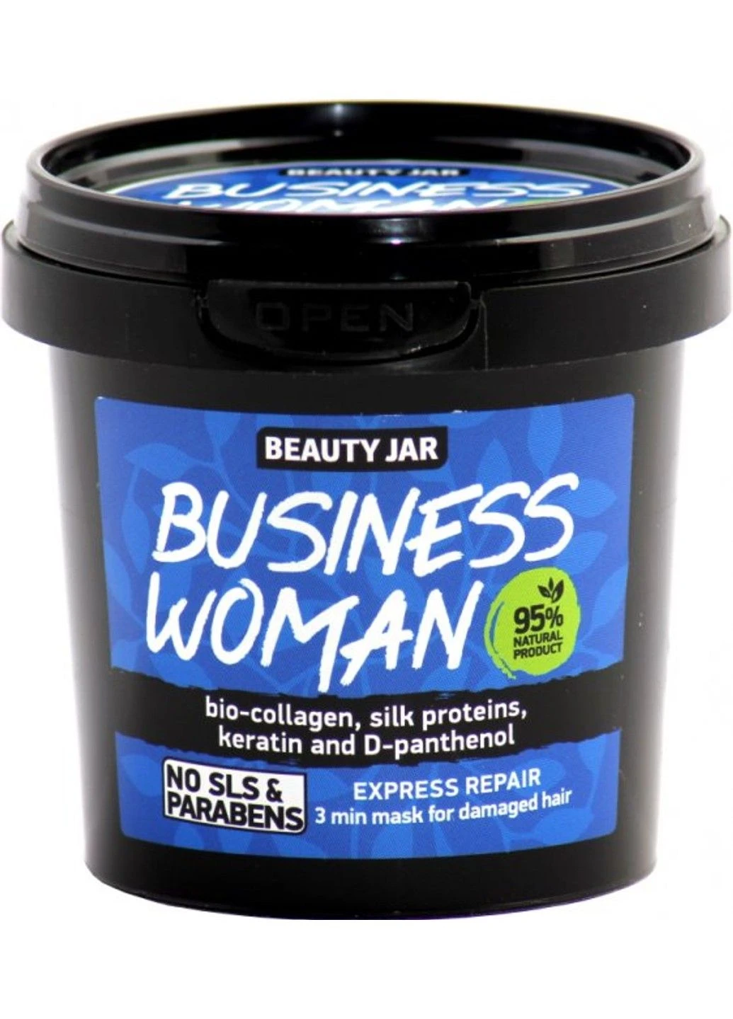 Маска для пошкодженого волосся, експрес відновлююча Business woman 150 г Beauty Jar (306746990)
