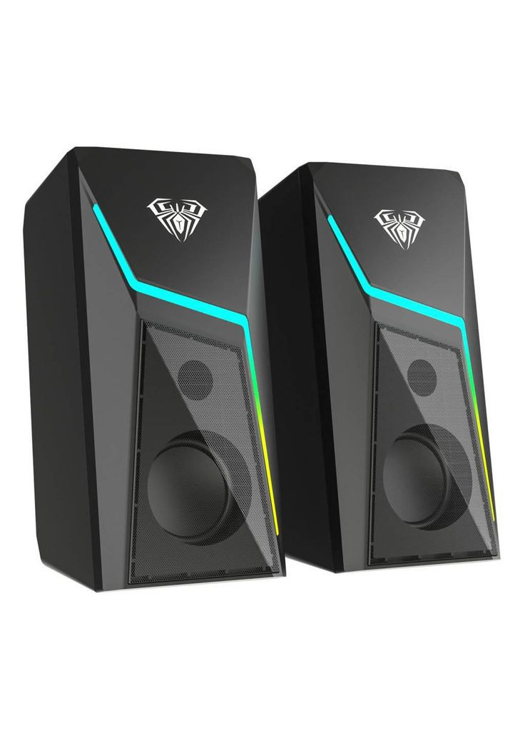 Акустична система 2.0 N-521 Led USB Black Aula (346487409)