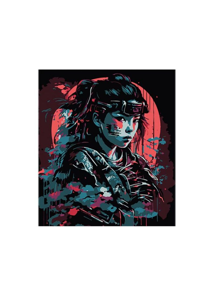 Картина за номерами на чорному фоні Елегантність і сила, (40х50 см) Strateg (300075171)