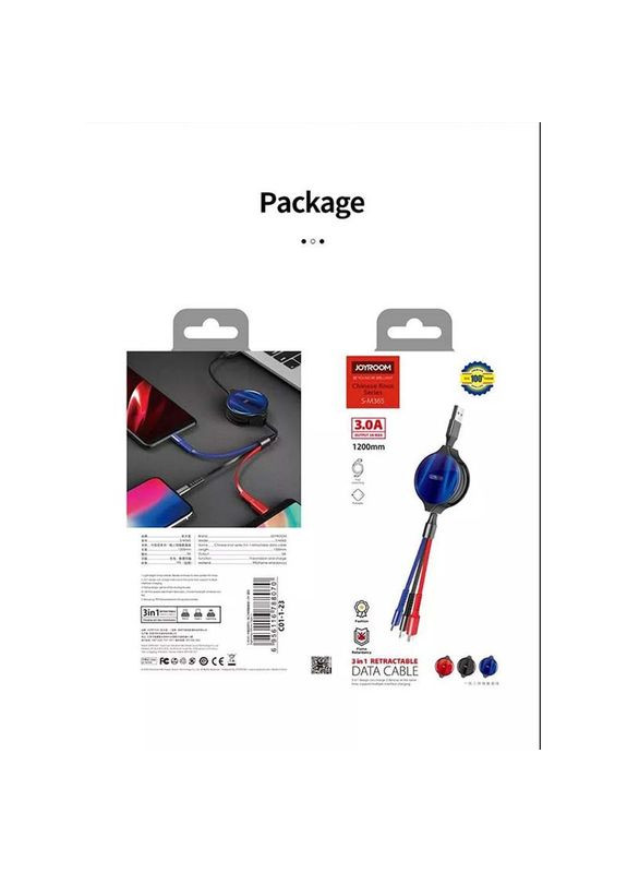 Кабель S-M 365 - комбо 3-в-1 Combo Micro-USB + Lightning + Type-C Joyroom (336890099)