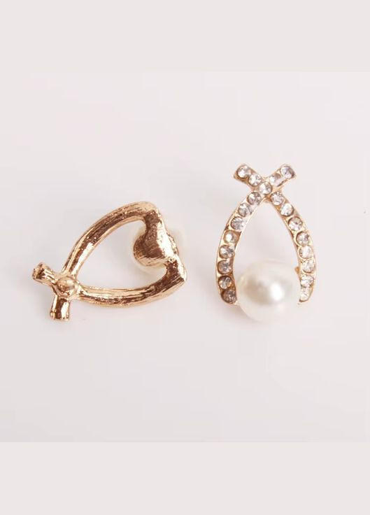 Сережки перлинні перли кристали у вигляді крапель з перлинами No Brand (338436087)