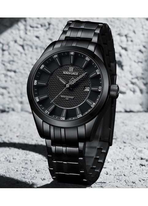 Наручний годинник чоловічий Perfect Чорний (3109) Naviforce (363318820)