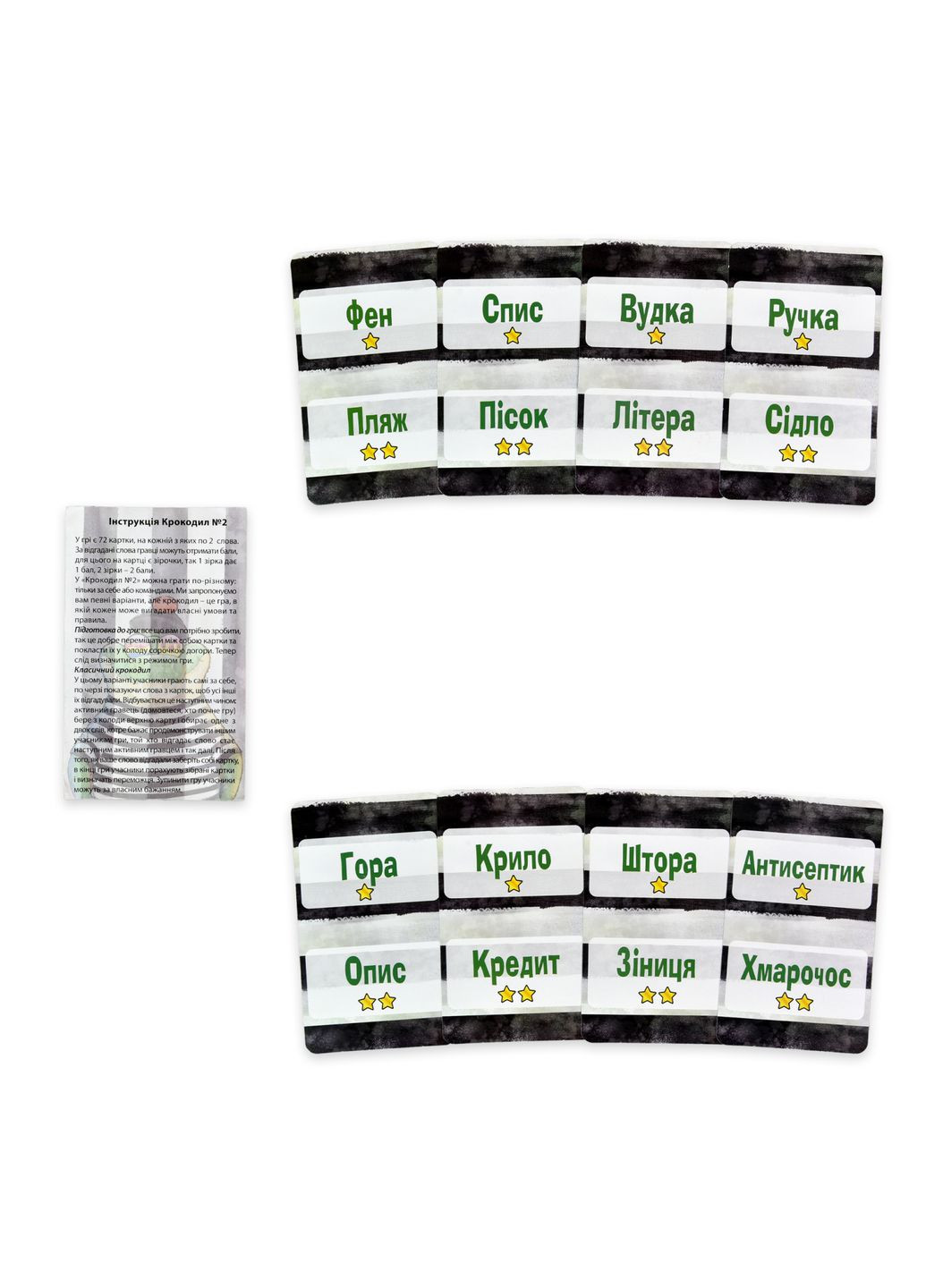 Настільна гра Крокодил 72 картки для компанії 2-4 гравців 12+ українською мовою Strateg (369760184)