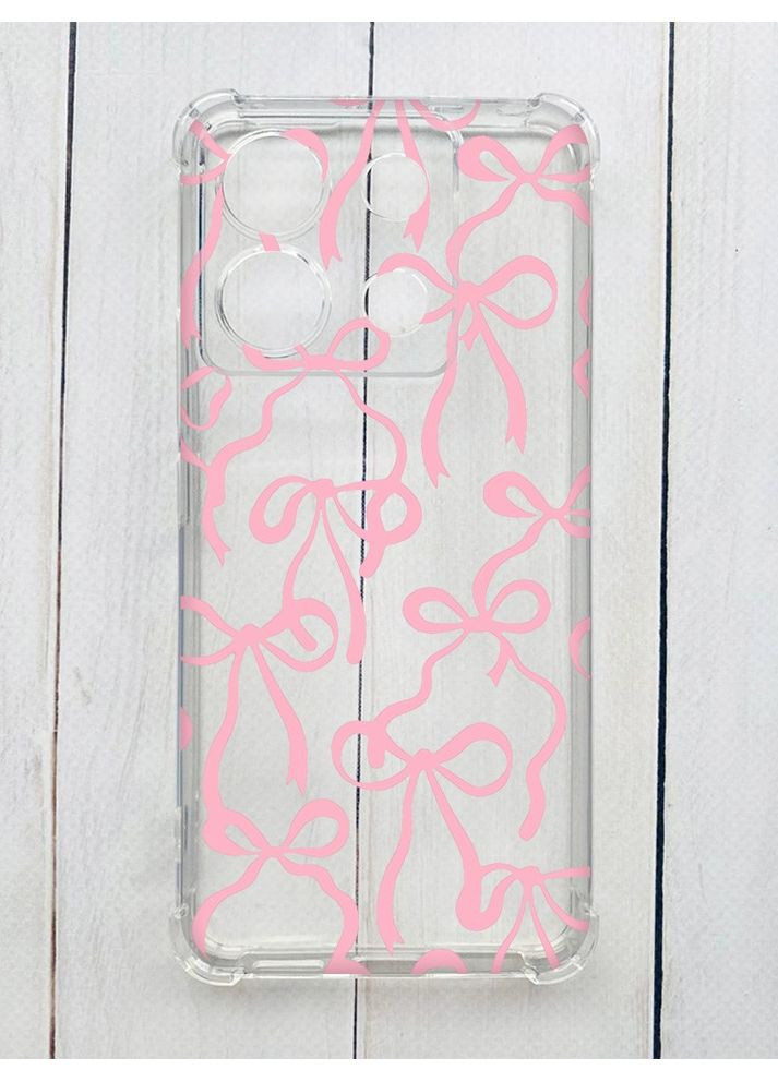 Чехол с утолщёнными углами на Xiaomi Redmi Note 13 Pro 5G Бантики (принт 406) Creative (355390512)