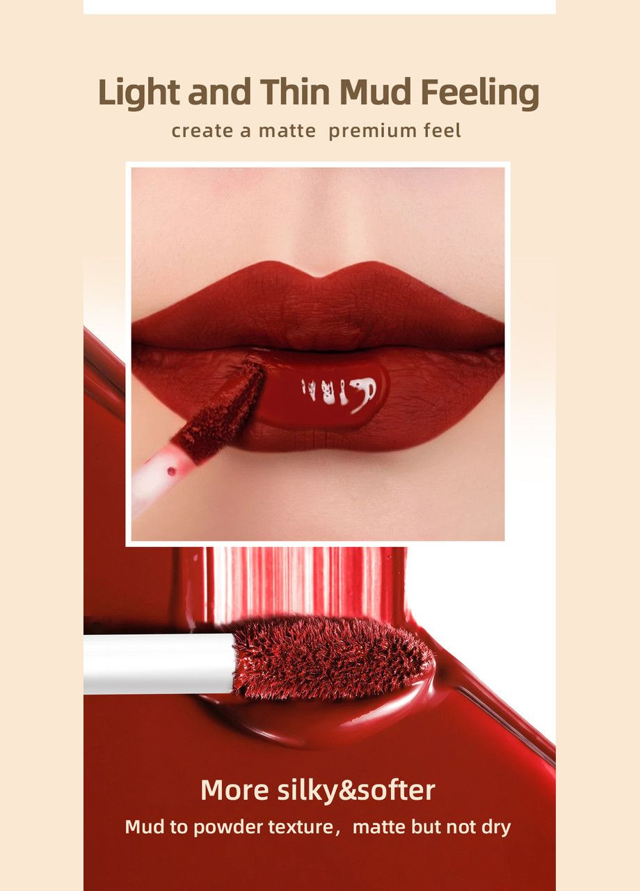 Губная помада №8 водостойкая матовая Qibest (302242632)