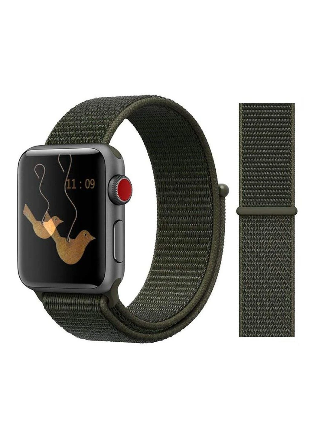 Нейлоновый ремешок для Apple Watch 42/44/45 mm No Brand (388435913)