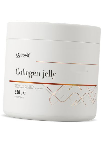 Коллагеновое низкокалорийное желе, Collagen Jelly, 350г Зеленое яблоко (68250015) Ostrovit (322731098)
