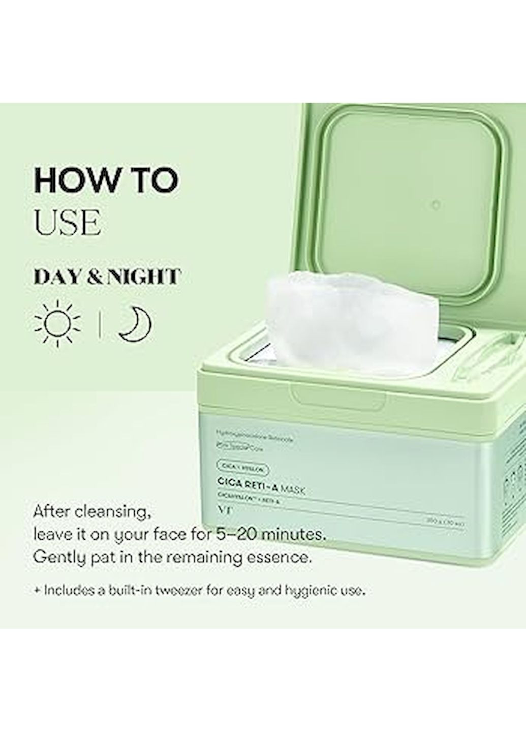Набір Cica Reti-A Mask зволожувально-відлущувальних тканинних масок 30шт./350g VT Cosmetics (347154313)