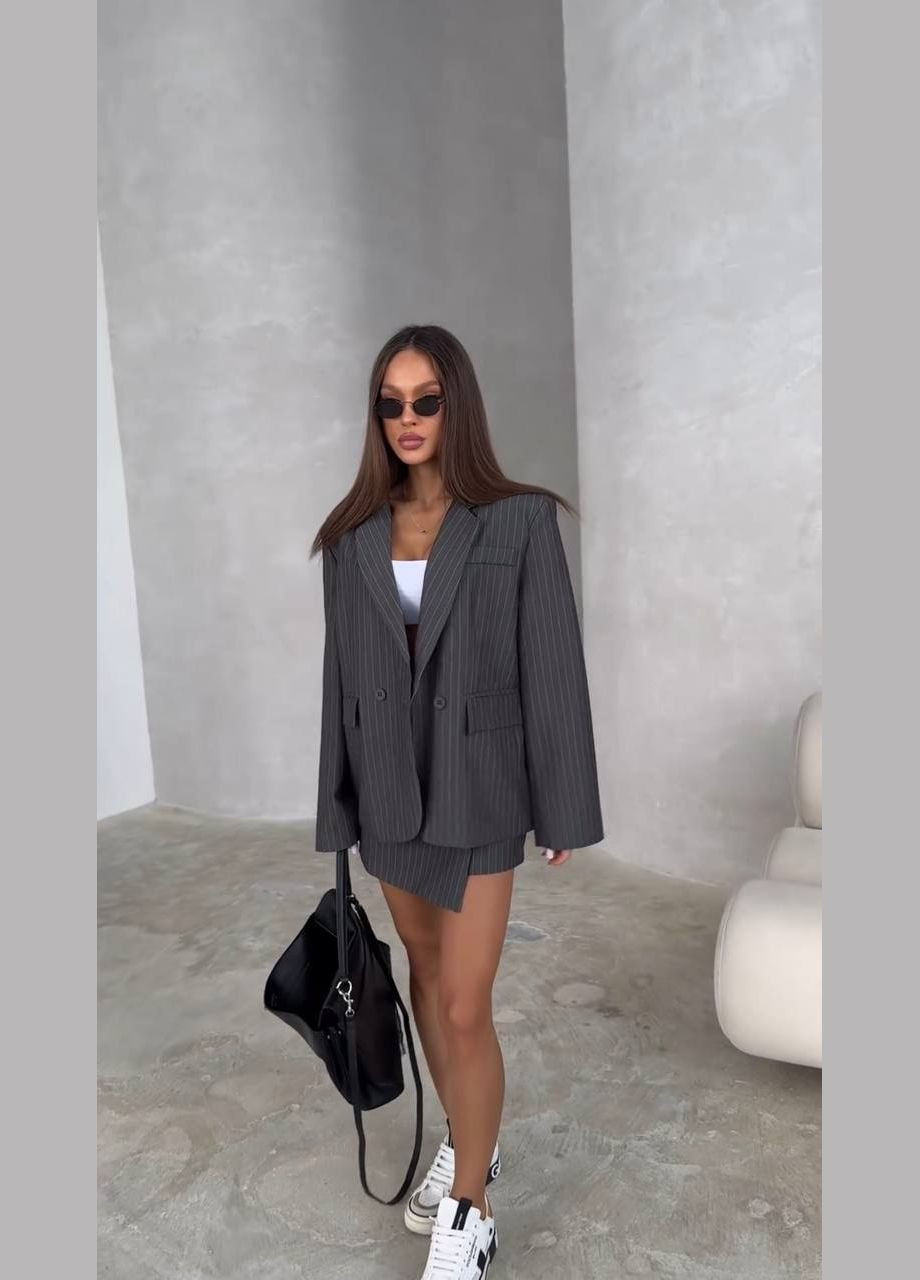 Костюм с оверсайз жакетом и юбкой Adelante (317286645)