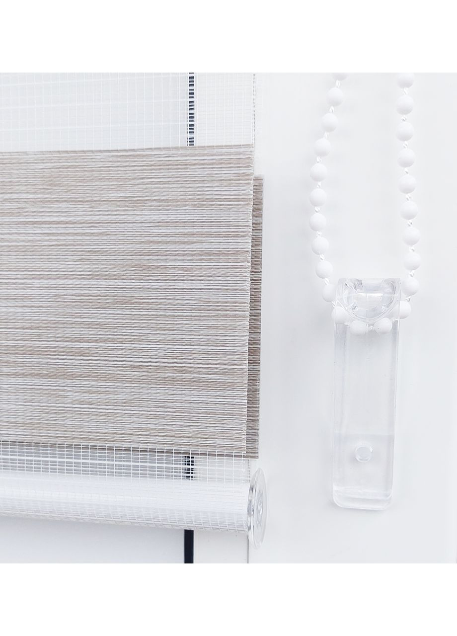 Ролета День-ночь 43*170 см Льон світло Bigimot (364973114)