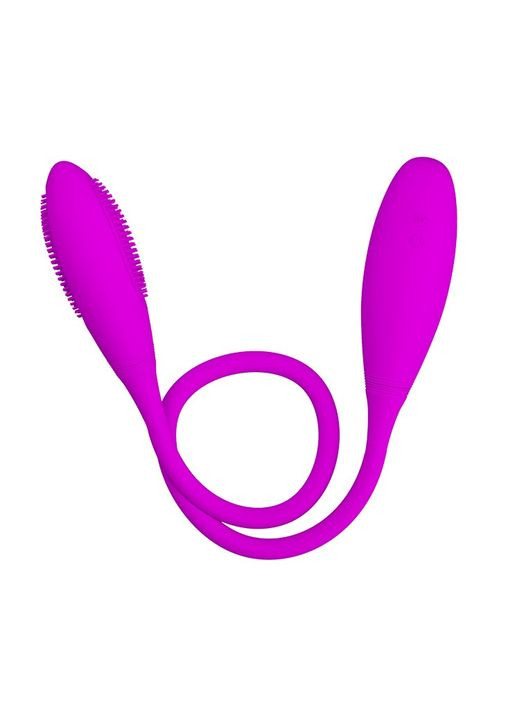 Вибратор из силикона для двойной стимуляции Snaky Vibe Pretty Love (372738107)