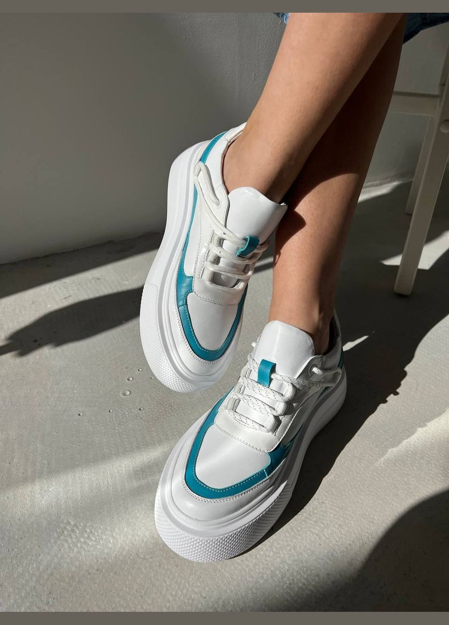 Білі жіночі шкіряні кеди Україна