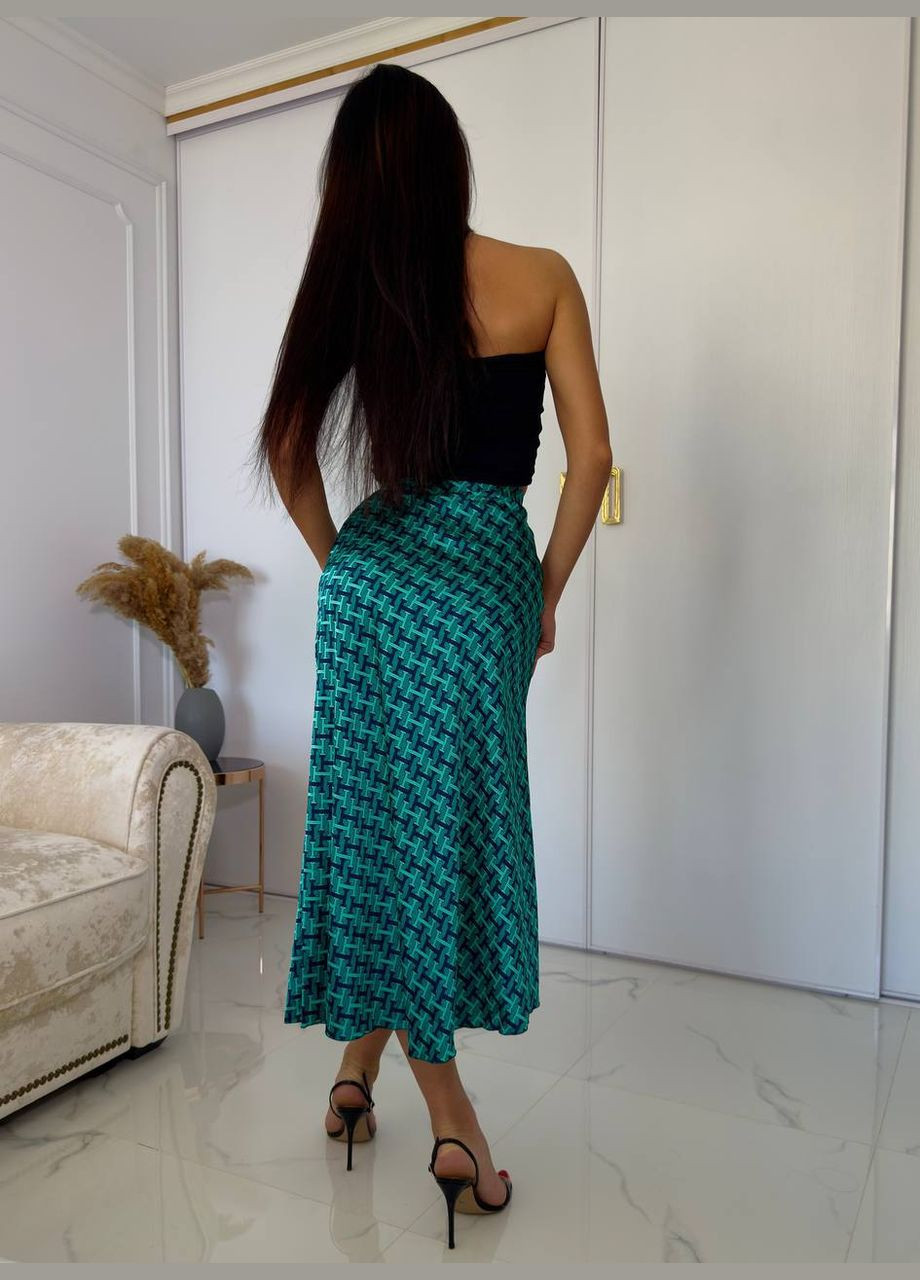 Жіноча темно-бірюза спідниця No Brand (342414880)