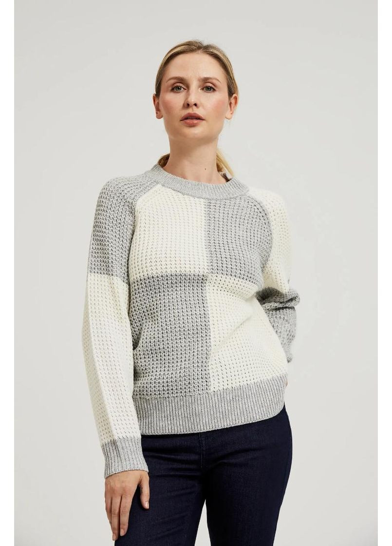 Білий зимовий светр Moodo