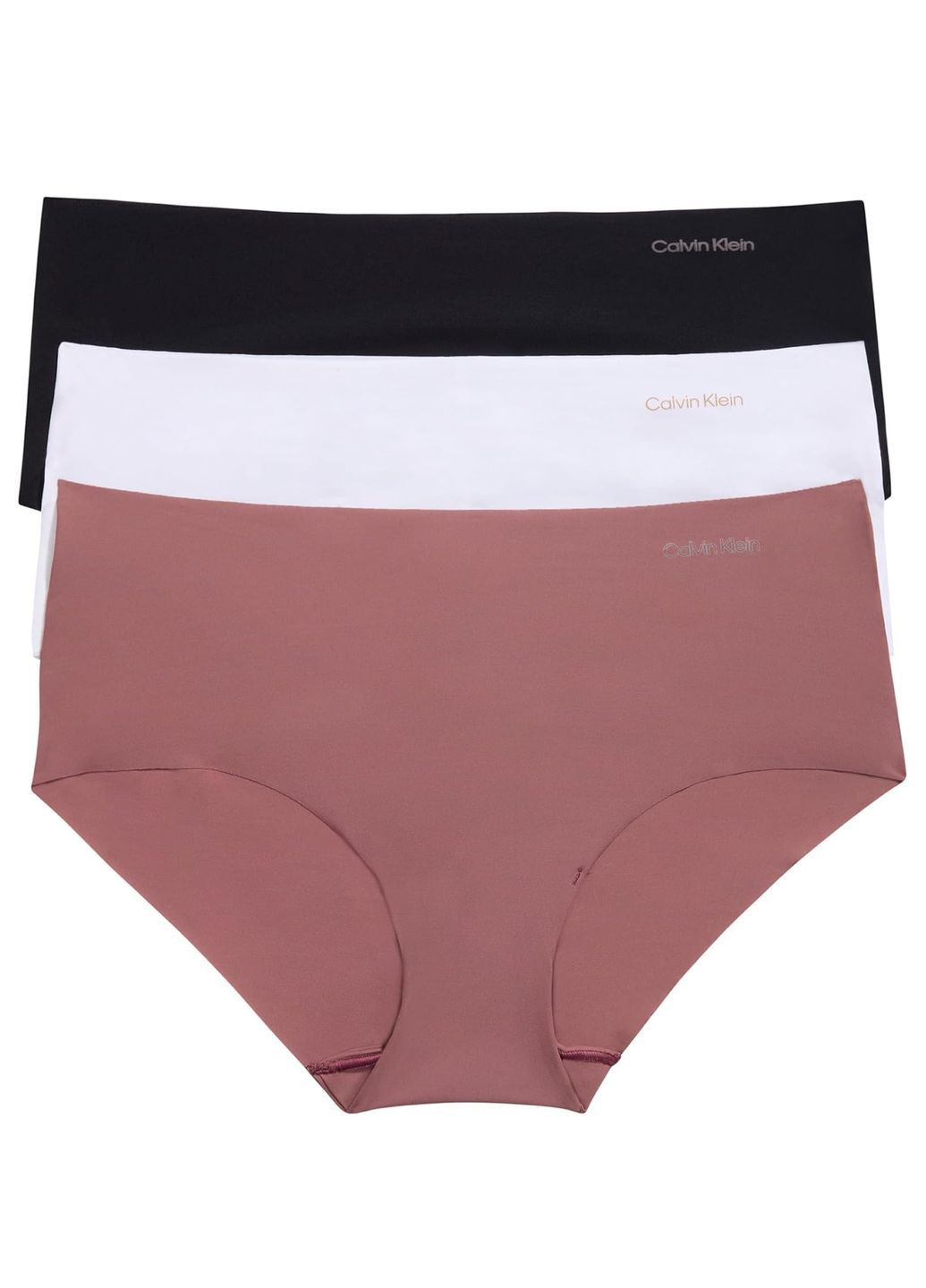 Труси жіночі 3шт. Calvin Klein Invisibles Seamless Hipster (366288972)
