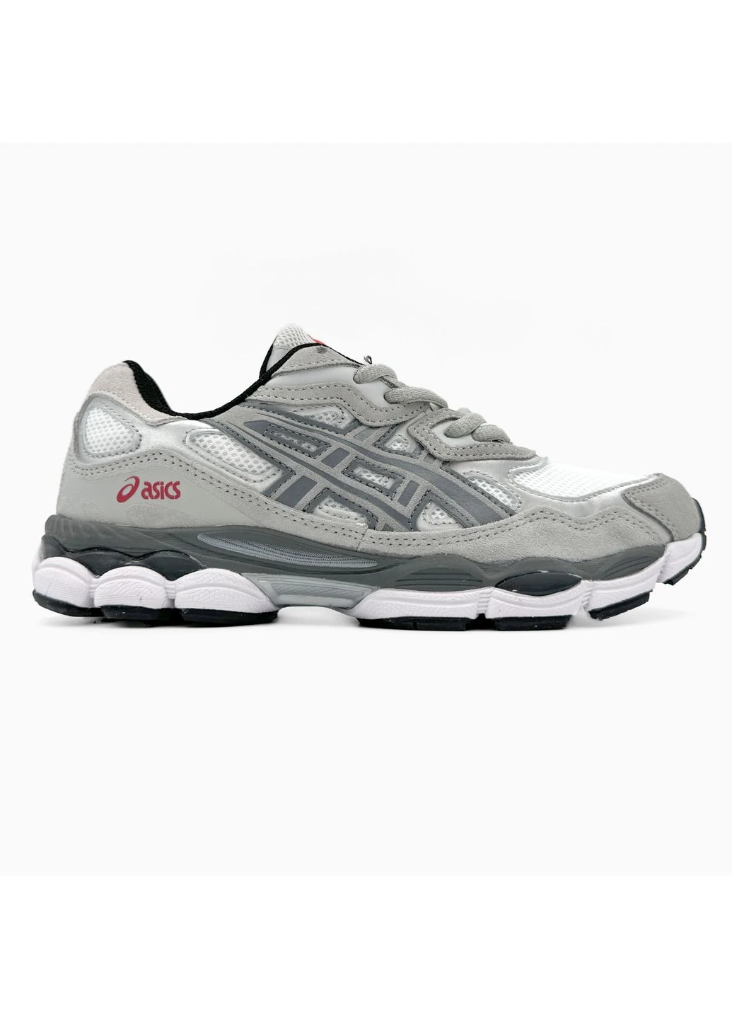 Сірі кросівки чоловічі asics gel-nyc grey асікс гель нюк сірі демісезон No Brand