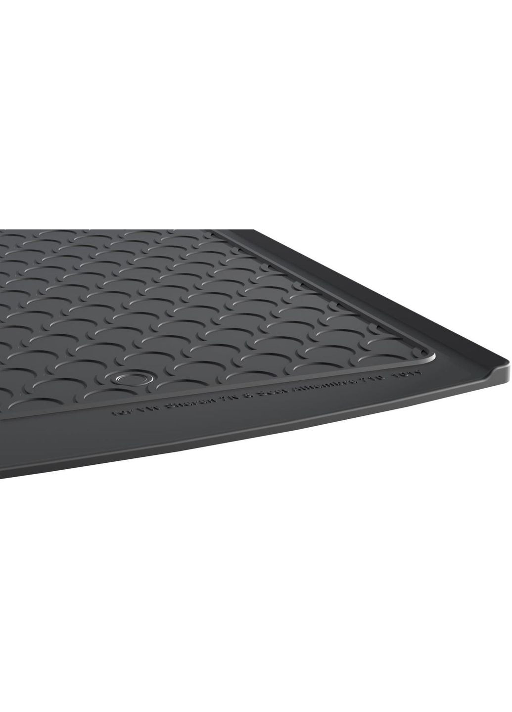 Резиновый коврик в багажник для Volkswagen Sharan (mkII) 2010-2022; Seat Alhambra (mkII) 2010-2020 Gledring (361241410)