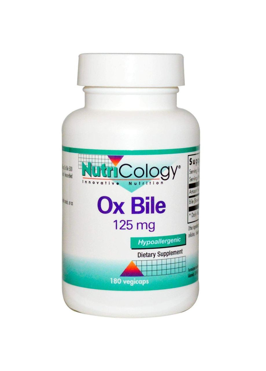 Экстракт бычьей желчи Ox Bile 180 капс NutriCology (357342617)