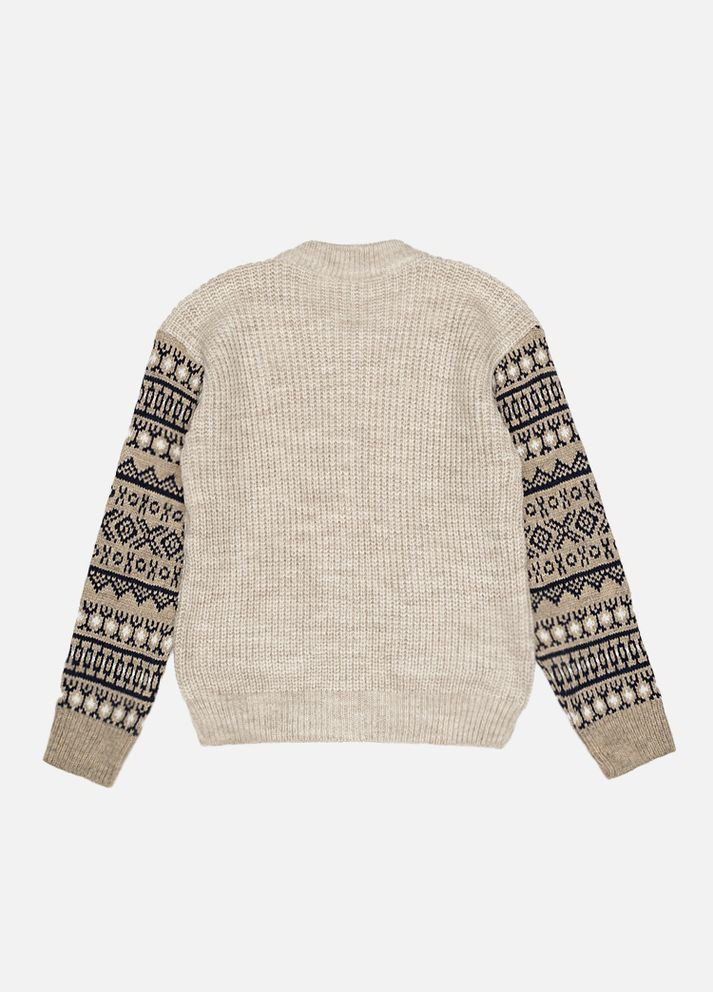 Кофта на хлопчика на блискавці колір бежевий CB-00220539 Cloudy (314909574)