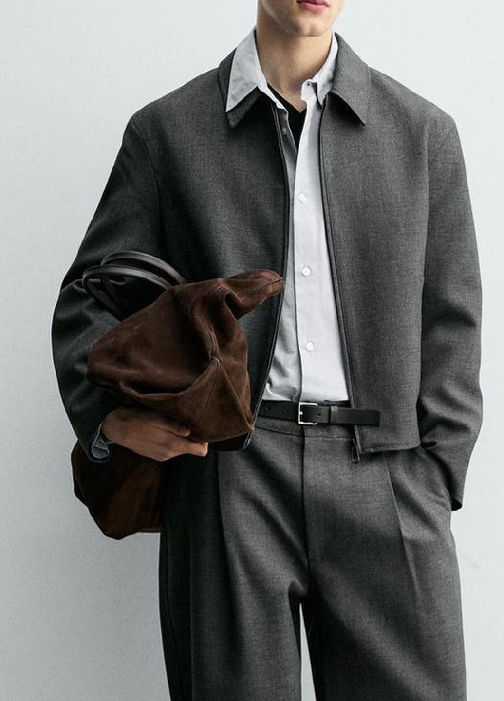 Темно-сіра демісезонна куртка Zara