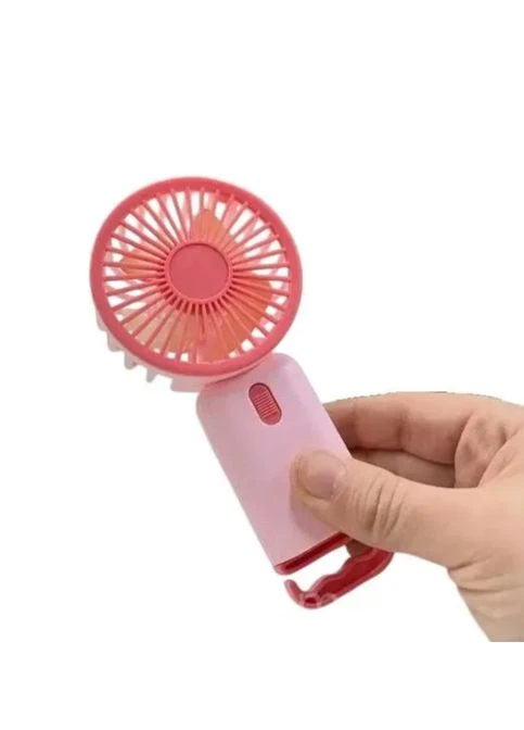 Портативный мини-вентилятор Multi Fan RL-07 аккумуляторный USB розовый No Brand (391104721)